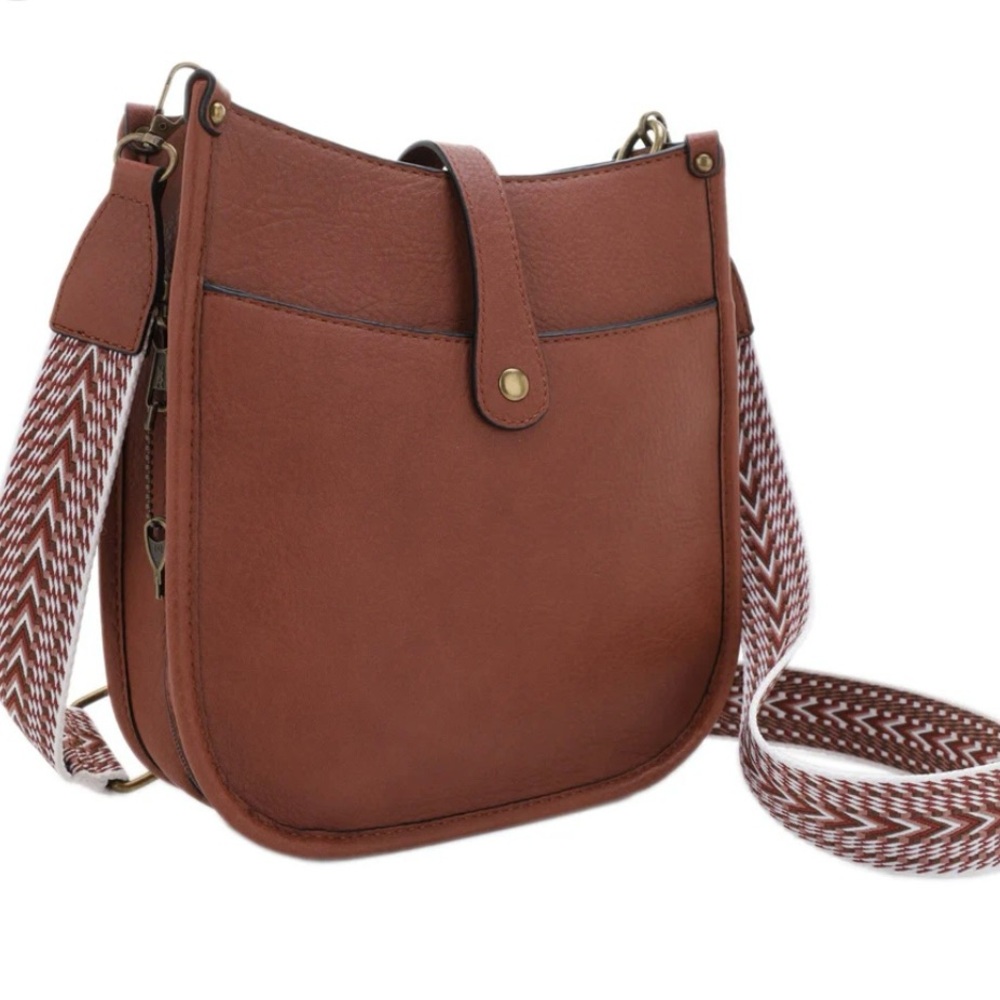 Jessie James Chelsea Concealed Carry Lock and Key Hobo Brown Crossbody